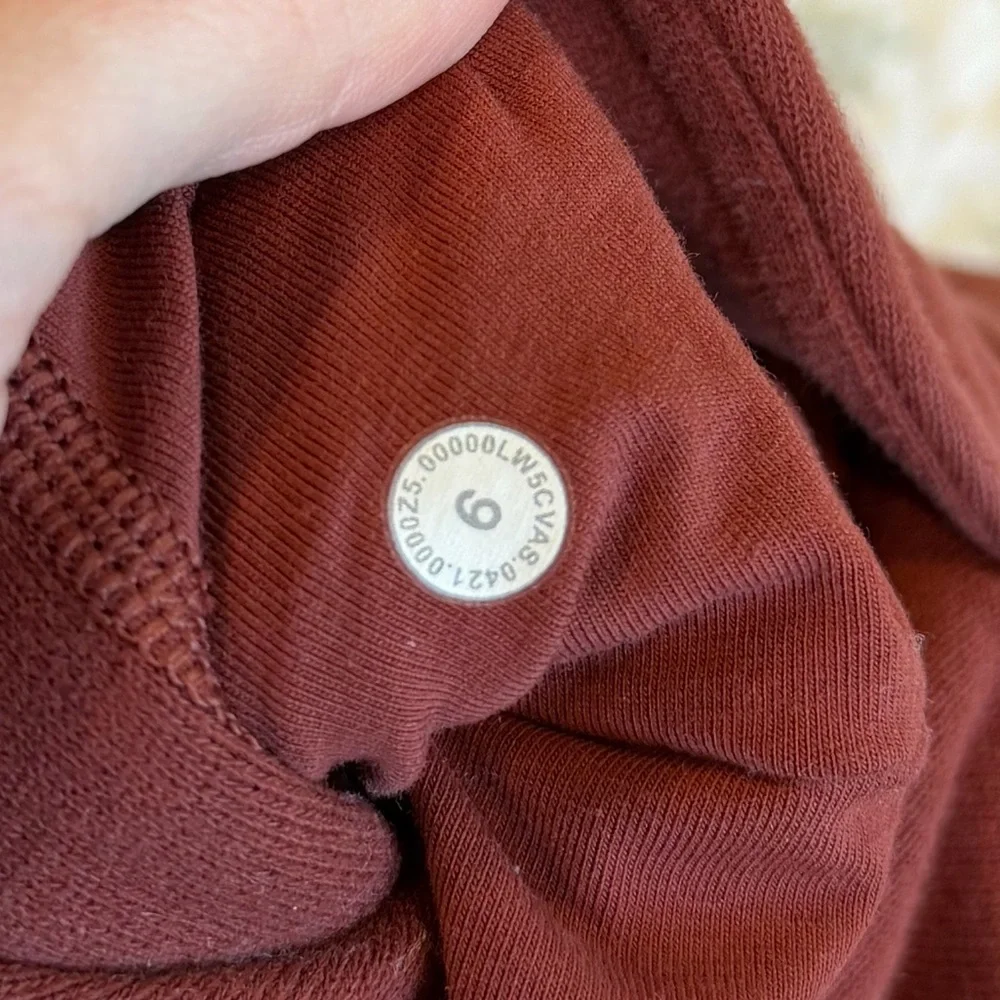 Lululemon Date Brown Scuba High Rise Jogger Size 6 - Picture 5 of 5